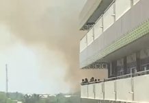 Kebakaran Lahan Dekat Kampus Uniska di Batola