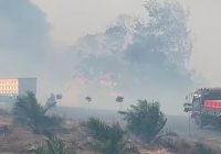 3 Rumah di Jalan Sungai Ulin-Mataraman Terbakar Diduga Akibat Kebakaran Lahan