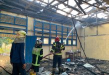 Laboratorium Komputer hingga Ruang OSIS SMPN 2 Gambut Jadi Korban Kebakaran Lahan di Gambut