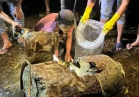 Ngeri! Teronggok Sejak 2011, Drum Bercor Semen di Tepi Sungai Ternyata Berisi Jasad
