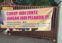 Sat Reskrim Polresta Banjarmasin Usut Pemasangan Spanduk Pelakor di Pagar Masjid Sabilal