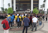 Kapolres Banjarbaru Apresiasi Aksi BEM Kalsel di Kantor Gubernur Berjalan Damai