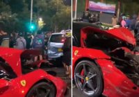 Berusia Muda, Sopir Ferrari Tabrak 3 Motor dan 2 Mobil di Bundaran HI Diamankan Polisi
