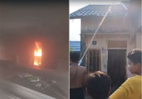 Komplek Bumi Lingkar Basirih Geger Api Membubuk Dalam Rumah Warga