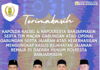 DPRD Kota Banjarmasin Apresiasi Polda Kalsel dan Polresta Respon Cepat Kejahatan Jalanan