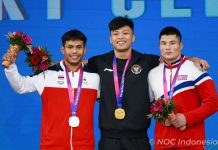 Emas dari Lifter Rahmat Erwin Abdullah di Asian Games 2022