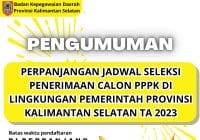Pendaftaran PPPK Kalsel Diperpanjang Hingga Hari ini