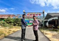 Berkat Peran H Gt M Erwin Arifin, Akses dari Jalan Poros ke SMKN 1 Satui Sudah diaspal