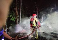 Bengkel Milik Saprudin di Jalan Irigasi Gambut Terbakar