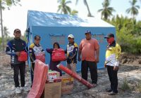 Dinas Sosial Tanah Bumbu Dirikan Tenda di Desa Muara Pagatan Tengah