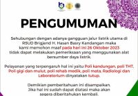 Pelayan RSUD H Hasan Basry Kandangan Terganggu Karena Listrik, Laboratorium Tutup