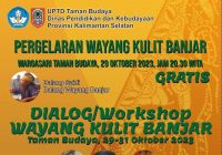 Catat Jadwal Dialog Wayang Kulit Banjar Digelar UPTD Taman Budaya Kalsel