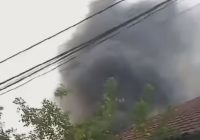 Asap Hitam Muncul di Bangunan Jalan Gatot Subroto Banjarmasin