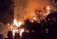 Kebakaran di Desa Aluan HST, Data Sementara 3 Rumah Terbakar