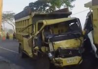 Tiga Truk Terlibat Tabrakan di Jalan Trans Kalimantan