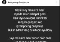 Admin Akun Geng Motor Banjarmasin Meminta Maaf