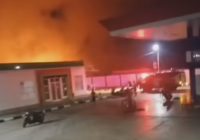 Kebakaran Lahan Belakan SPBU di Murning Baru HSS