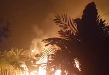 Api Hanguskan 100 Persen 3 Rumah di Sungai Ular HST