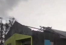 Beberapa Atap Rumah Warga di Kertak Hanyar Hilang Diterbangkan Angin Kencang