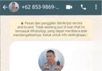 Waspada Nomor Whatsapp Mengatasnamakan Kapolres Barito Selatan