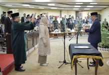 Hj Erma Syahriani Resmi Dilantik PAW Anggota DPRD Kalsel