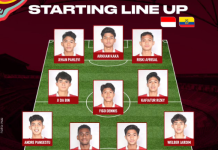 Starting Line up Timnas Indonesia U-17 vs Ekuador, Ini Formasinya
