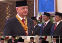 Presiden FIFA Menerima Bintang Jasa Pratama dari Pemerintah Indonesia