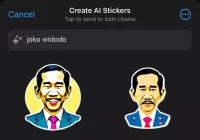 Fitur AI di WhatsApp Ternyata Bisa Bikin Stiker Jokowi hingga Prabowo