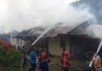 Asrama Polisi di Paringin Terbakar, Rumah Kapolsek Turut Jadi Korban