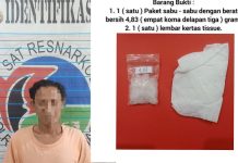 Kedapatan Miliki Sabu, Buruh Asal Banua Anyar Diamankan Polisi