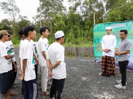 Ponpes Raudhatul Musthofa Batola Apresiasi Aksi Santri Dukung Ganjar Renovasi Pos Keamanan