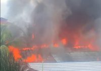 Bangunan Hangus Diamuk Api di Jalan Veteran Dekat Duta Mall Banjarmasin