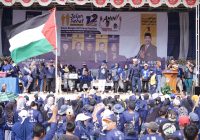 Kader dan Simpatisan Nasdem di Jalan Sehat Restorasi Satui Peduli Palestina