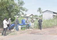 Jalan Amblas di Desa Padang Luas Tanah Laut, PUPR Kalsel Tinjau Langsung