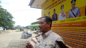 Kepala Badan Penanggulangan Bencana Daerah Kalsel, R Suria Fadliansyah Senin (27/11/2023) di Halaman IAID Martapura. (wartabanjar.com - Nurul Octaviani)