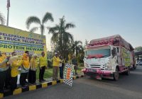 14 Truk Telur Dilepas Gubernur Kalsel untuk PMT Balita Stunting