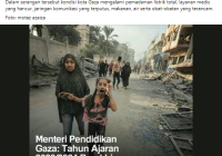 Kepala Palang Merah Sebut Penderitaan di Gaza Tak Dapat Ditoleransi