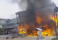 Kebakaran Terjadi di Jalan G Obos Palangka Raya, Showroom Motor Terbakar?