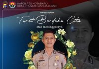 Korban Meninggal Dunia di Laka Tabrakan Kintap Wakapolsek Pulau Laut Timur