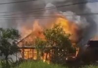 Kebakaran Desa Tigarun HSU Hanguskan Bangunan Milik H Fajeri