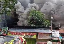 Kebakaran di Jalan HA Adenansi Dekat RTH Kamboja Banjarmasin