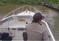 Perahu Penyetrum Ikan Diamankan Polsek Sungai Tabuk