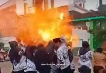 Balon Gas Meledak Saat Peringatan Hari Guru