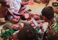 Jauh dari Puskesmas, Anak Pedalaman Papua Dilarikan ke Pos Satgas Saat Terkena Luka Bakar