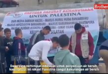 Bantuan Air Bersih dari Warga Kalsel Tiba di Gaza Palestina