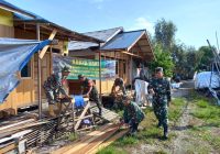 Personel Koramil-09/Sungai Tabuk Kejar Target Penyelesaian Rumah Tak Layak Huni di Kabupaten Banjar
