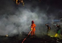 Data Kebakaran Jalan Trans Palangka Raya, 5 Bangunan Terbakar