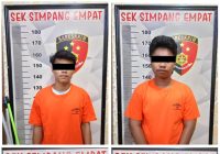 Polsek Simpang Empat Tangkap Para Tersangka Pengeroyokan di Taman Education Park Batulicin