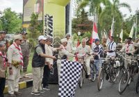 Pupuk Semangat Juang Pahlawan, Sejumlah Warga Banjarmasin Ikuti Konvoi Sepeda Onthel 22 Kilometer