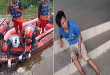 Suami Korban Tenggelam di Pasar Lima Langsung ke Dermaga Polairud
